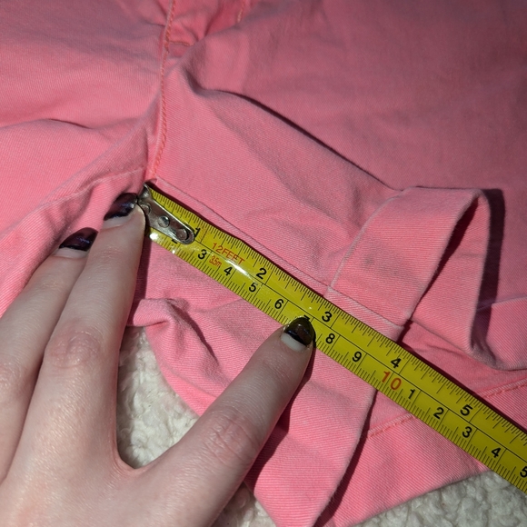 American Eagle midi shorts - size 8 - cuffed hem - highlighter pink - vibrant - Picture 8 of 9